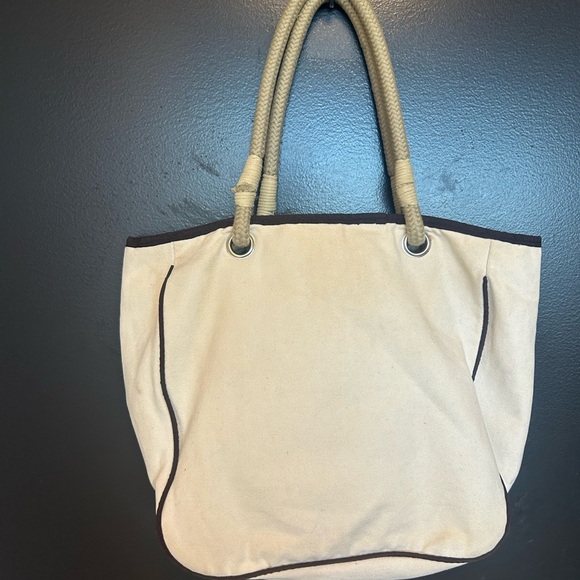 Anya Hindmarch Cream and Black Tote Bag - Picture 2 of 12